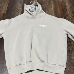 White Fox Beige Hoodie